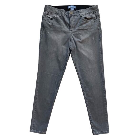 Democracy Pants Jeans Women's Sz 14 Gray AbSolution Skinny Ankle Ab Solution - Picture 1 of 13